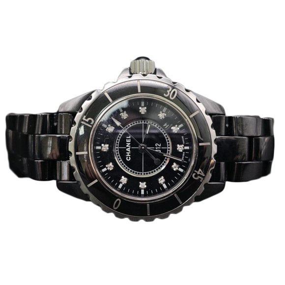 Chanel J12 Ceramic And Diamonds Ladies Quartz Watch - 33mm - Picture 3 of 10